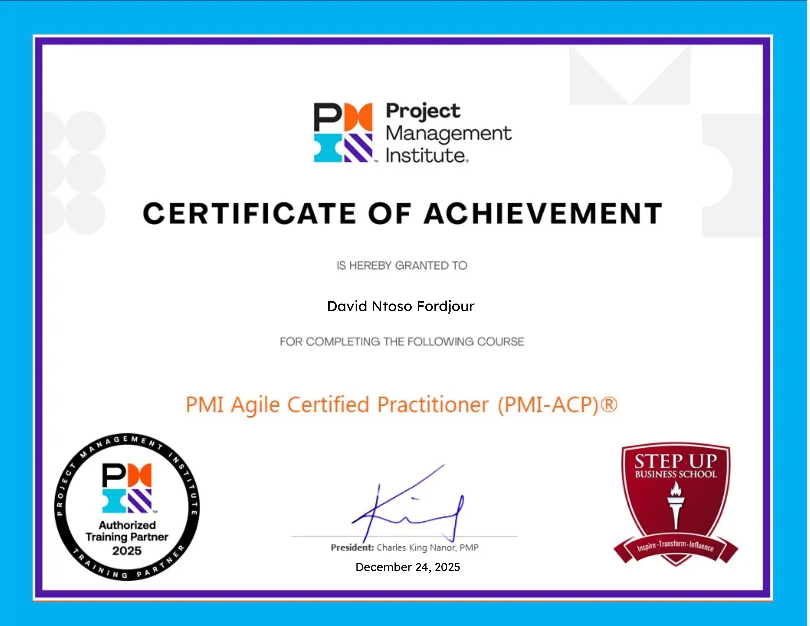 PMI Agile Certified Practitioner (PMI-ACP)